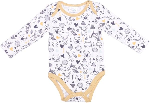 Боди Colibrі с длинным рукавом р.86 бежевый CLB002 