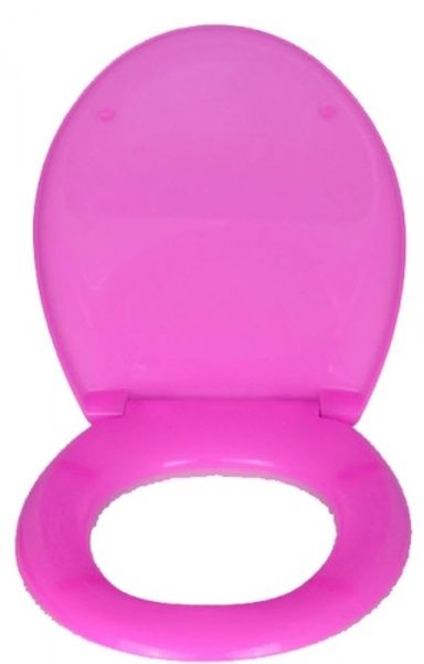 Сиденье для унитаза с крышкой СУ-1.5 розовое