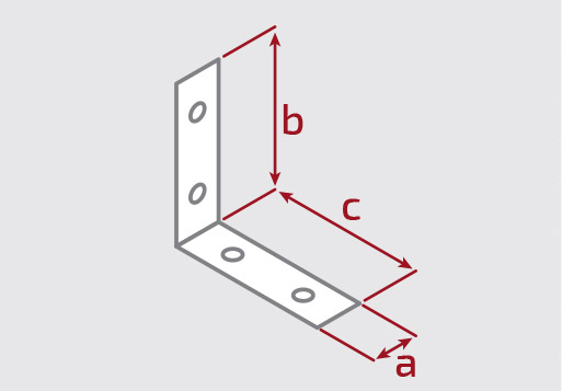 Кутник вузький Profstal рівносторонній 50x50x15 мм 1,8 мм