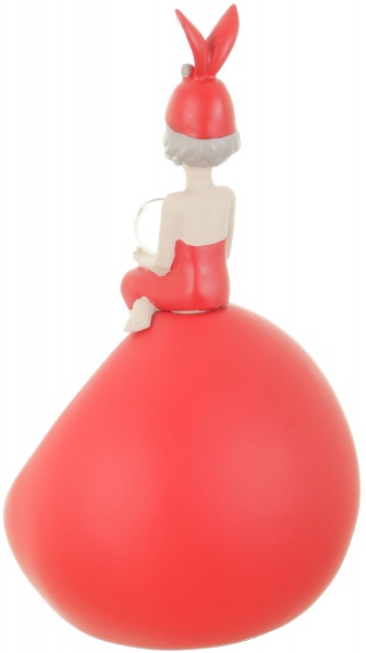 Статуетка Чаклунка 17х17,5х30 см червона