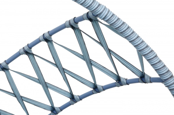 Кресло-кокон Сфера Лайт плетение зигзаг голубой