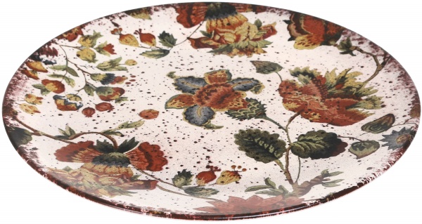 Тарелка подставная Plain Herbs 25 см кремовый Keramika