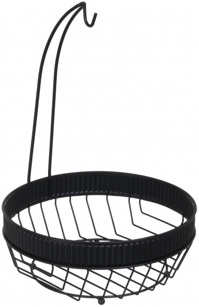 Корзинка для фруктов Grace 28х28х39,6 см черный металл Flamberg Premium 
