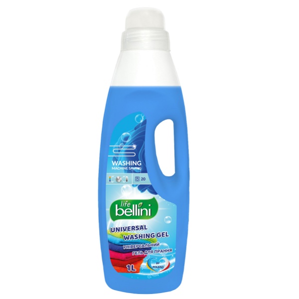 Гель для стирки для машинной и ручной стирки BELLINI LIFE универсальный Морской бриз 1 л 