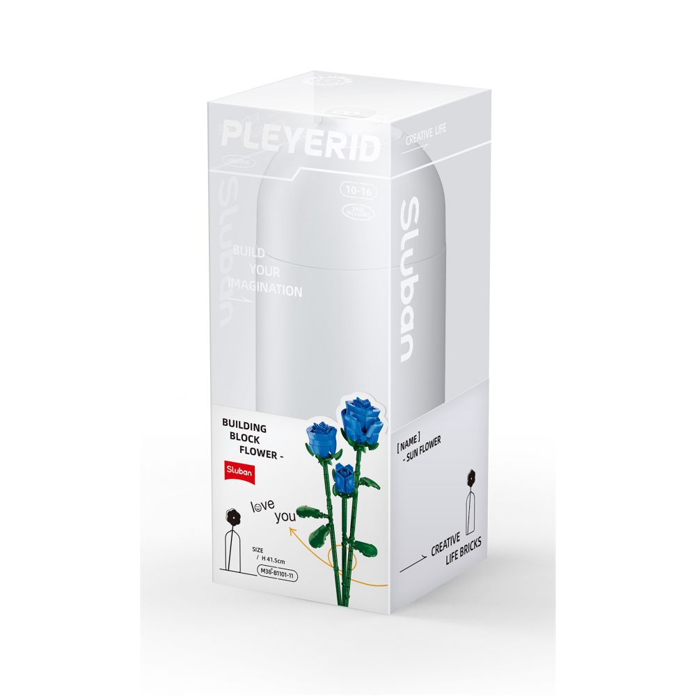 Конструктор Sluban Голубые розы M38-B1101-11