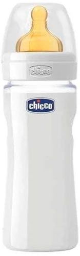Бутылка детская Chicco стеклянная ВРА 240 мл с латексной соской нормальный поток от 0+ 1шт