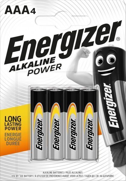 Батарейка Energizer Alk Power AAA (R03, 286) 4 шт. (7638900297386) 