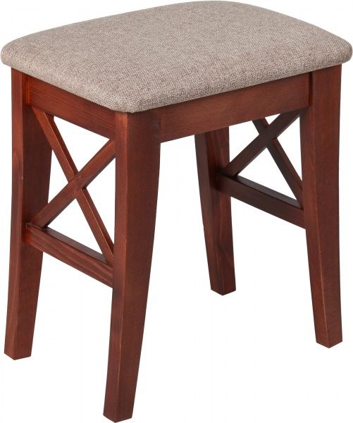 Табурет Скиф МП с мягким сиденьем Соло F15 бежевый / орех 