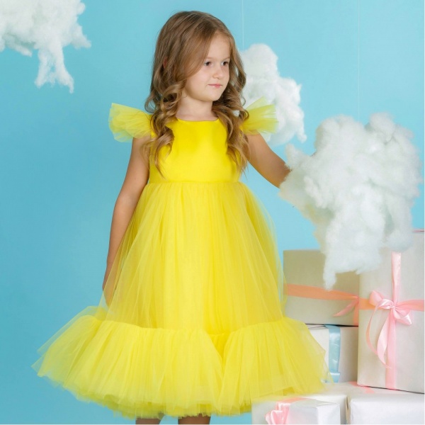 Платье Maya-MI Пушинка с крылышками 0105-0071-0 р.116 желтый 