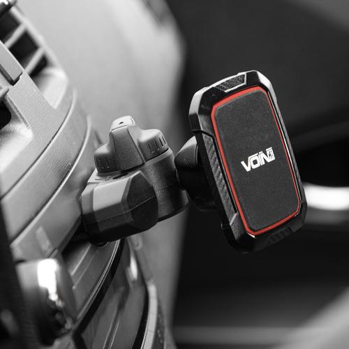 Держатель для телефона магнитный Voin UHV-7006BK/RD черный