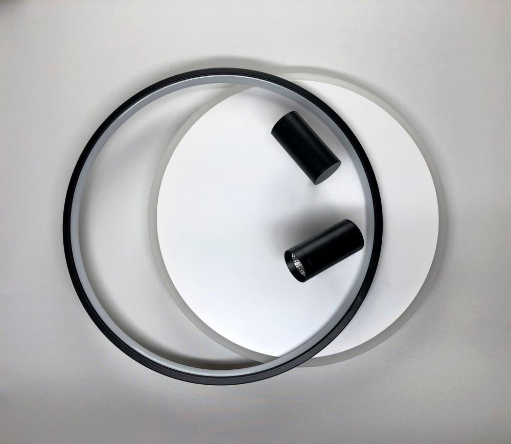 Люстра світлодіодна Luminaria 4x90 Вт LED-модуль білий із чорним GEOMETRIA DOWNLIGHT 90W 2R