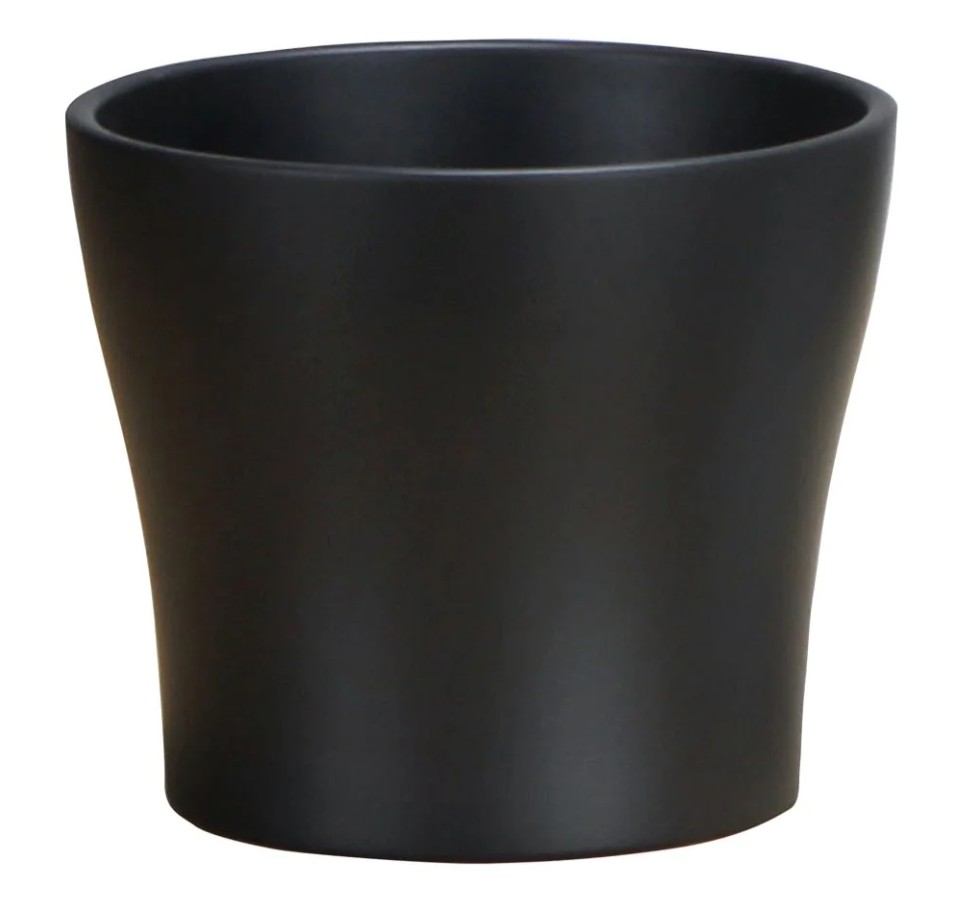 Кашпо під вазони кераміка 13 Anthrazit 808 круглий антрацит 0,947 л Scheurich (269403)
