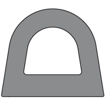 Уплотнитель SD-55 C/4 D 14х12 мм белый