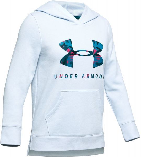 Джемпер Under Armour Rival Print Fill Logo Hoody 1343622-460 р. S синій