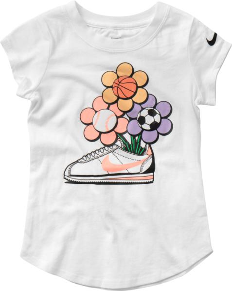 Футболка Nike CORTEZ FLOWER SPORT SS TEE 36G911-001 6X білий