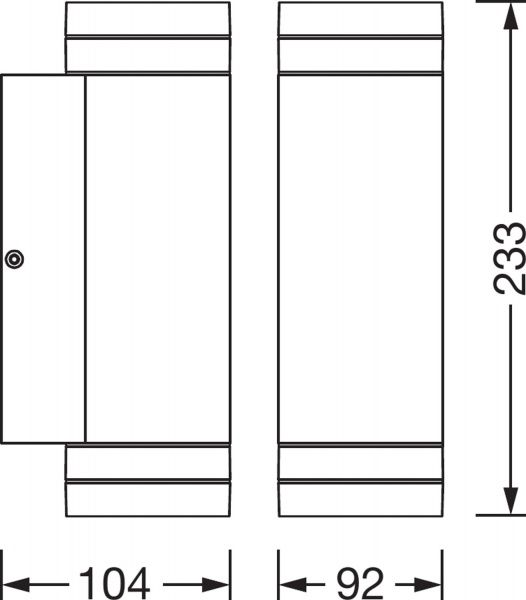 Бра Ledvance Endura Classic Beam Gap Wall Updown GU10 IP44 темно-серый 