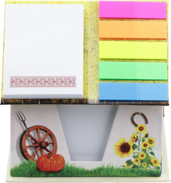 Бумага для заметок в подставке Сельская хата 500 шт.