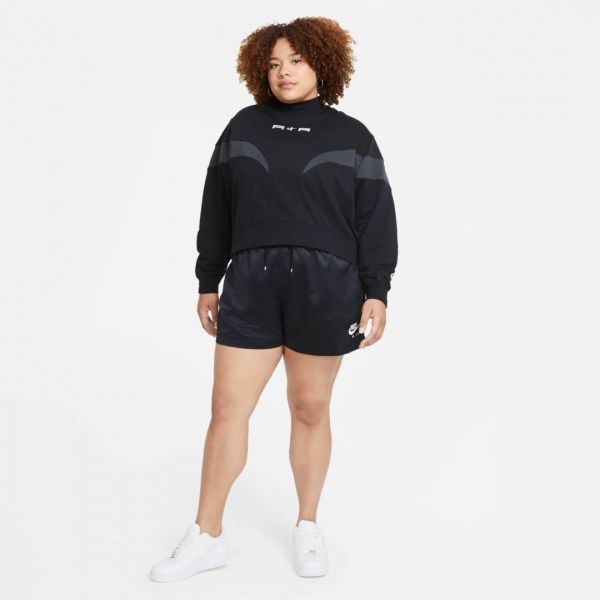Свитшот Nike W NSW AIR FLC MOCK LS TOP DD5433-010 р. XL черный