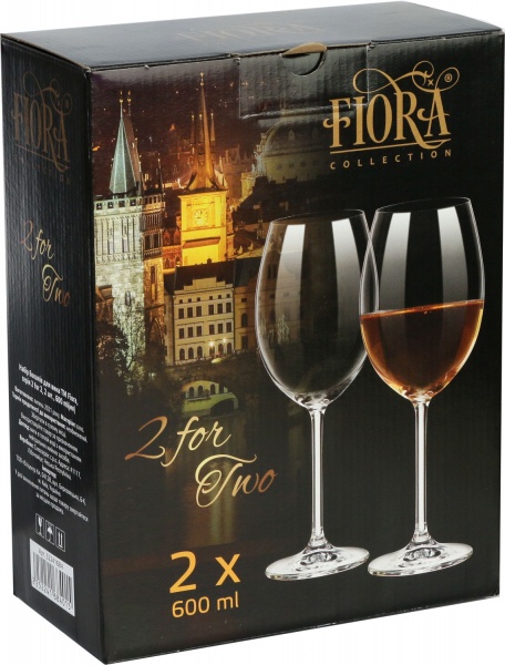 Набор бокалов для вина 2 for 2 600 мл 2 шт. Fiora 