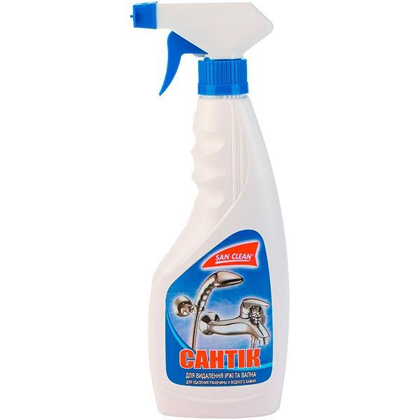 Засіб SAN CLEAN для видалення іржі Сантік з розпилювачем 0,5 л