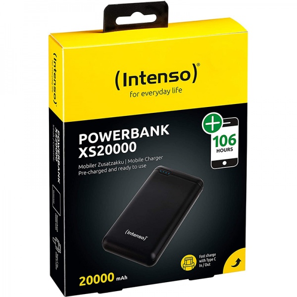 Внешний аккумулятор (Powerbank) Intenso XS20000 20000 m/Ah black (PB930210) 
