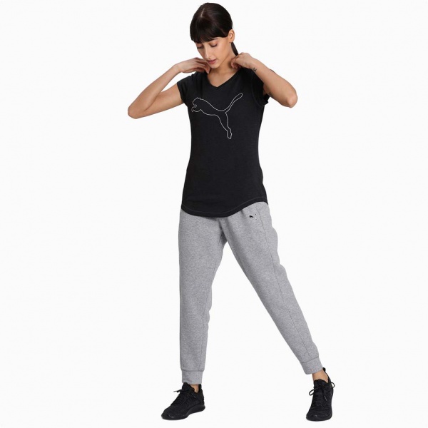 Футболка Puma Heather Cat Tee 51714720 р.XS чорний