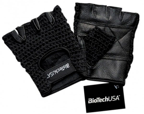Рукавички атлетичні BioTech Phoenix 1 net top р. M чорний 