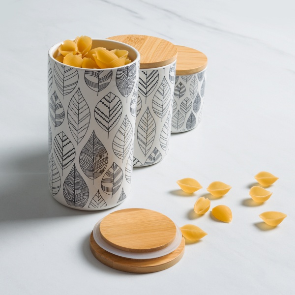 Ємність для зберігання 700 мл KP-15 M White/Wood MVM