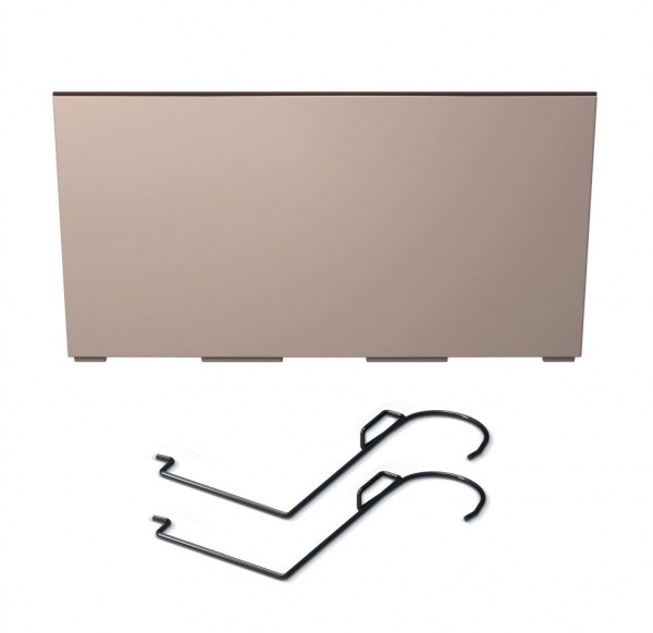 Ящик балконний з кріпленням PRP URBI CASE навісний 400 мм мокка (74987-7529) 