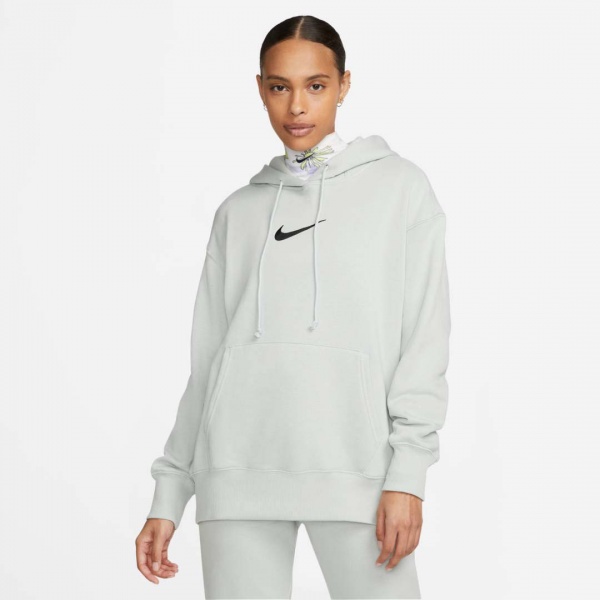 Джемпер Nike W NSW PHNX FLC OS PO HDY MS FD0892-034 р. XL бирюзовый