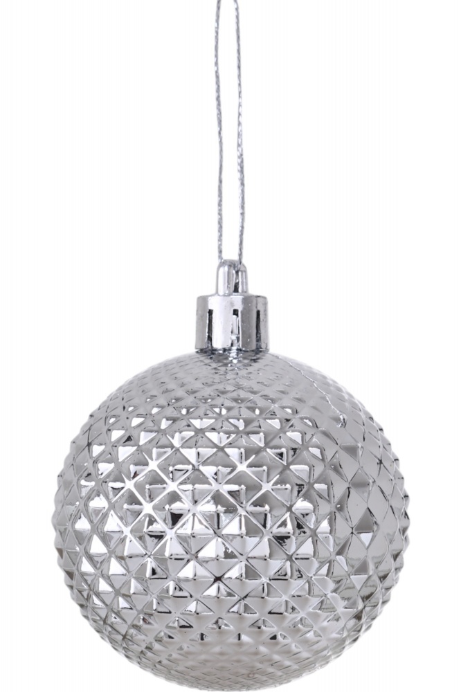 Набір ялинкових куль сніжинка 24IPC-45 d 60 мм 41 шт./уп.