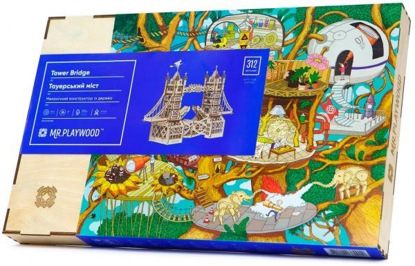 Конструктор деревянный Mr.Playwood Тауерский мост деревянный 3D 10002/03