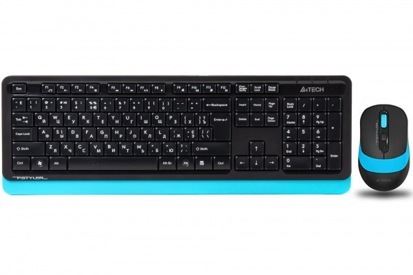 Комплект клавиатура и мышь A4Tech FG1010 (Blue) 