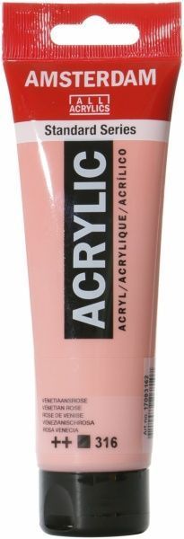 Фарба акрилова № 316 Венеціанський рожевий 120 мл Amsterdam Standart Royal Talens