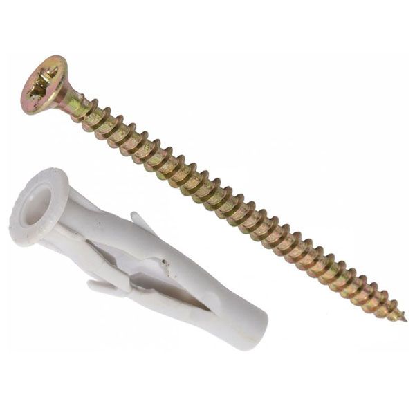 Дюбель распорный с универсальным шурупом 8x60 мм 8 шт. нейлон Expert Fix