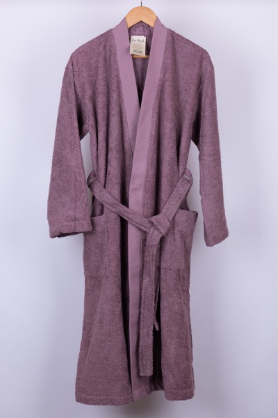 Халат махровый La Nuit Dusty Pink р. XS розовая пудра 