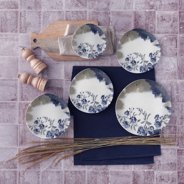 Тарілка обідня Blue Flowers Gural 20 см Gural Porselen