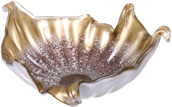 Фруктовниця Gocce 40х16 см золотиста Antonio Tammaro 