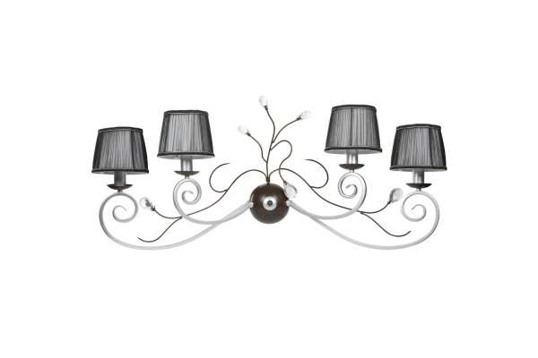 Люстра NNB 4x40 Вт E14 хром/черный 90998 