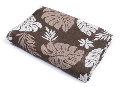 Покривало Листя монстери 140x210 см Текстиль-Контакт коричневий 