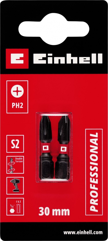 Біта торсіонна Einhell 30 мм S2 PH2 2 шт. 132020
