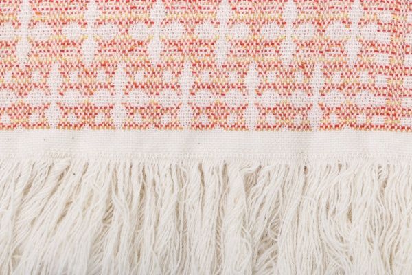 Пештемаль Орнамент stone wash 90x170 см кораловий B. Sousa Dias & Filhos S.A. 