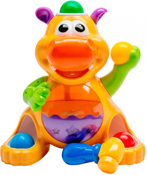 Іграшка розвивальна Kiddieland Гіпопотам-жонглер 049890