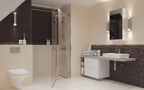 Плитка Cersanit Танака браун 25x35 2 сорт 