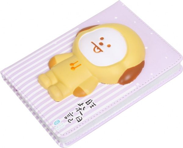 Блокнот подарочный Щенок фиолетовый