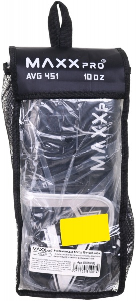 Боксерські рукавиці MaxxPro AVG-451 р. 10 чорний