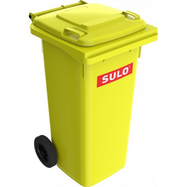 Бак для сміття з кришкою SULO 120 л жовтий