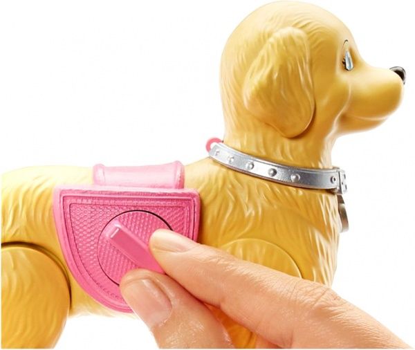 Кукла Barbie Прогулка с щенком DWJ68