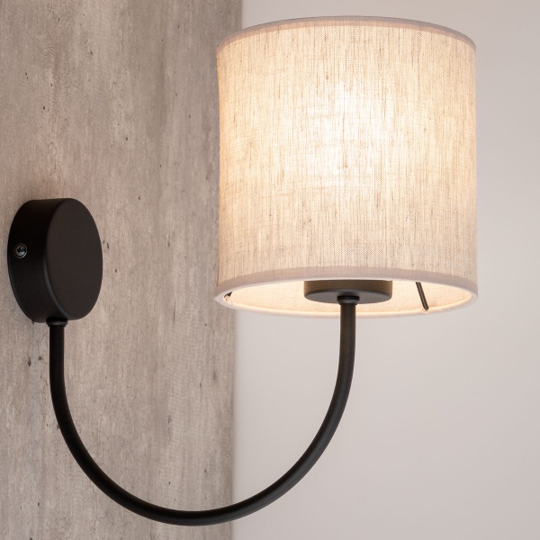 Бра TK Lighting Torens 1PL-4630 1x15 Вт E27 черный/серый 