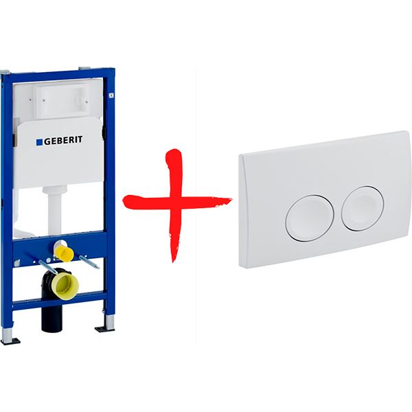 Система інсталяції Geberit Duofix + Delta 21 (458.103.00.1+115.125.11.1)